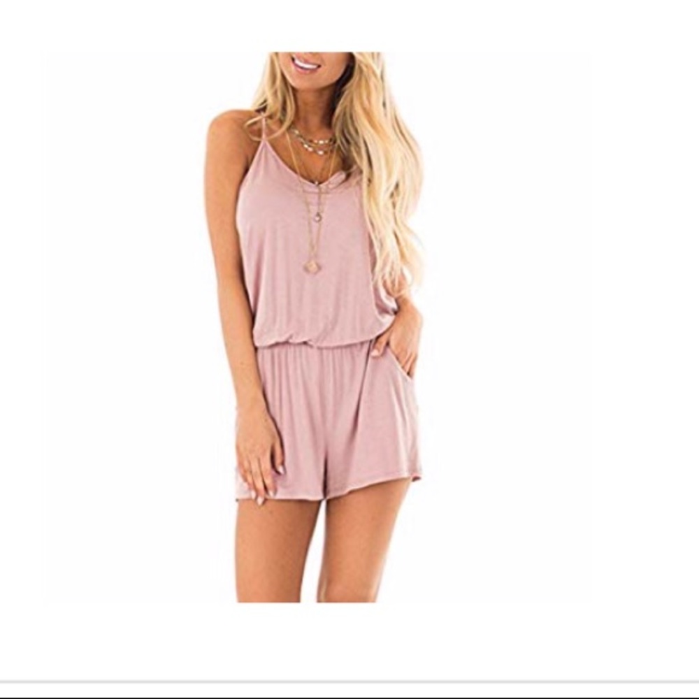 Spaghetti strap romper